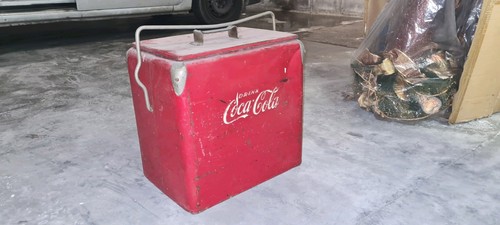 Ghiacciaia vintage coca - ghiacciaia,