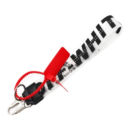 Off white keychain lanyard - white,