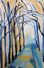 Paesaggio dipinto a guazzo