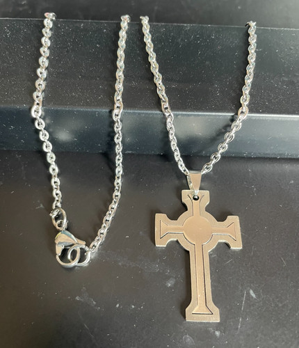 Collana uomo con croce - collana,