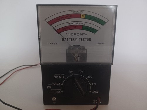 Tester batteria vintage
