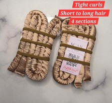 Beige CurlSilk Quad (no scrunchie) - Arricciacapelli senza calore per capelli medio/lunghi