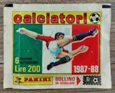 bh5 bustina sigillata panini figurine calciatori panini 1987-1988 lire 200