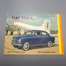 Brochure Automobile Fiat 1400