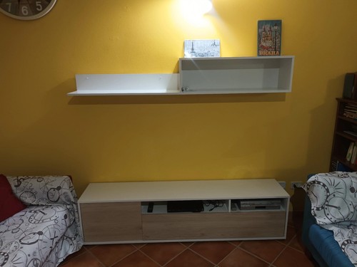 Parete attrezzata bianco - attrezzata,