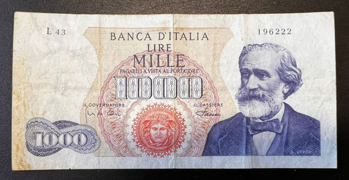 Italia banconota 1000 lire - -,