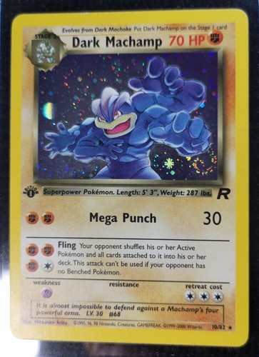 1st dark machamp holo - 1st, ed