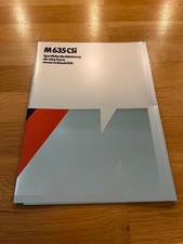 BMW E24 M635 CSi: depliant