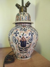 Vaso Potiche Lampada Cina XVIII Sec. Porcellana Imari