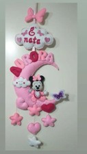 Fiocco Nascita Pannolenci Minnie