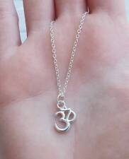 Collana con simbolo OM Argento ciondolo Ohm Yoga zen buddista chakra Uomo Donna