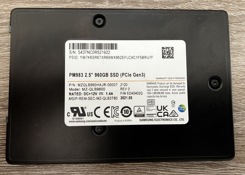 Samsung pm983 960gb - pm983, u.2