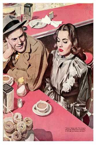 Poster scena caffè vintage - ,