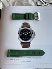 CINTURINO GOMMA Per Panerai  22 Mm… PANERAI RUBBER STRAP 22 Mm LUMINOR Green