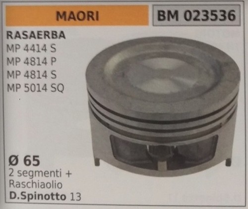 Pistone completo rasaerba - pistone,