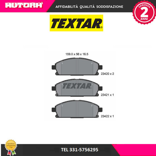 2342001 kit pastiglie freno - kit,