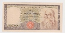 50000 LIRE LEONARDO 16 MAGGIO 1972 QFDS/FDS periziata