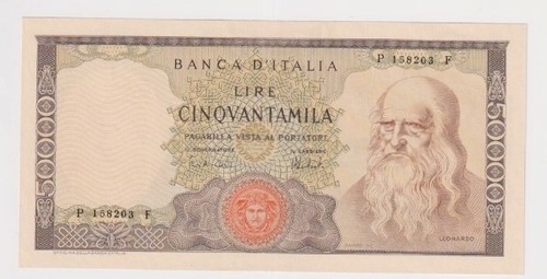 50000 lire leonardo maggio - lire, 16