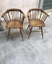 Sedie Stile Windsor Anni 60 In Noce 