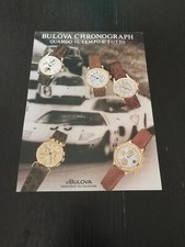 1988 BULOVA CHRONOGRAPH CRONOGRAFI DA COLLEZIONE OROLOGIO WATCH PUB AD VINTAGE