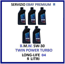 5 LITRI olio motore  BMW 5w-30