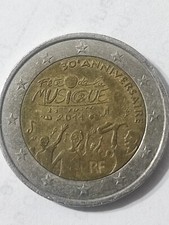 Moneta rara da 2 euro Francese 30 esimo anniversario 