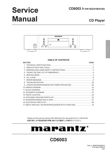 Servizio manuale istruzioni - servizio,
