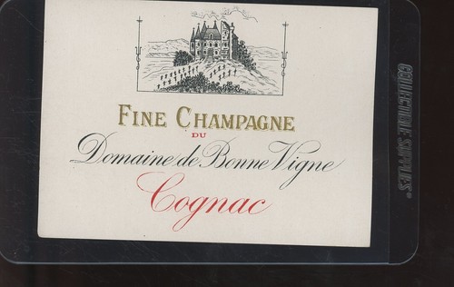 Etichetta fine champagne - etichetta, du