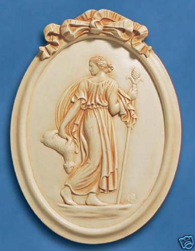 Quadro rilievo con dama - rilievo,