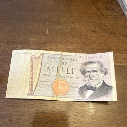 Italia 1000 lire - lire, banconota