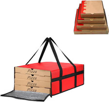Grande Borsa Termica per Pizza, Picnic E Campeggio - Consegna Di Cibo, Rosso, Mo