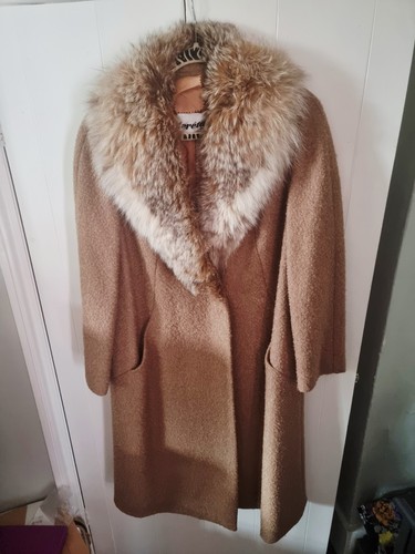 Cappotto cammello vintage con
