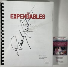 Autografo Randy Couture firmato The Expendables sceneggiatura film completa JSA COA