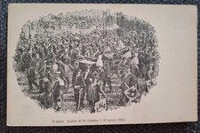  ROMA CORTEO FUNEBRE RE UMBERTO I  AGOSTO 1900 .FORMATO PICCOLO