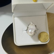 anello con la vera  perla