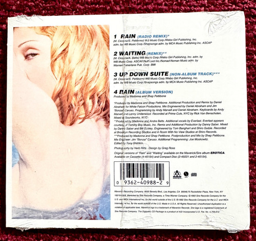 Madonna rain remixes sex - cd,