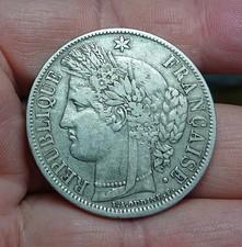 Francia Repubblica 5 Franchi 1851 Zecca A Parigi Argento 900  25gr Argent Silver