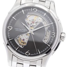 Orologio Uomo Automatico HAMILTON Jazz master H325651 Cuore Aperto Quadrante Grigio_921597