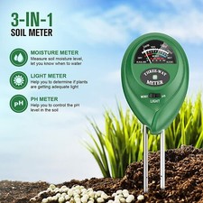 Misuratore PH Suolo 3in1 Luce Solare PH Tester Giardino Fiori Suolo Sensore Umidità Misuratore