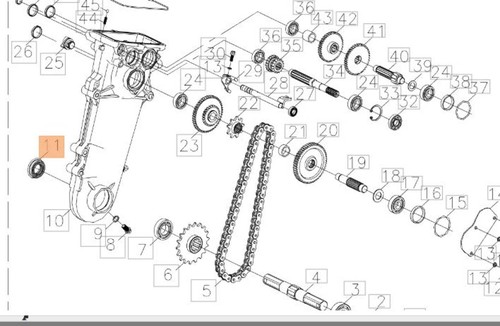 Paraolio destro per - 25-41-13,