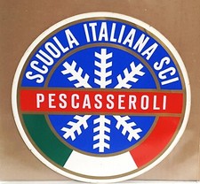 Adesivo scuola italiana sci - scuola,