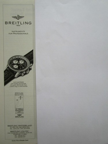 1990 pub montre breitling - pub,