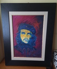 Che Guevara Olio Su Tela Fatto A Mano 50x70