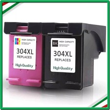 ✅ KIT 2 CARTUCCE COMPATIBILI HP 304 XL NERO+COLORE STAMPANTE DESKJET 3700 3720 ✅