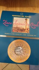 REPUBBLICA ITALIANA da 5000 Lire in argento anno1997 FDC  Canaletto 