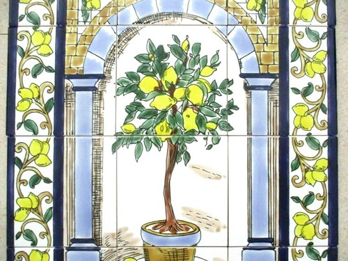 Piastrella ceramica arte