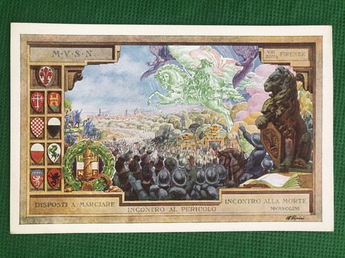 Cartolina militare milizia - cartolina,