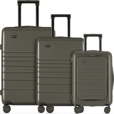 - Valigia I Valigia in Policarbonato & ABS I Trolley Bagaglio a Mano Con Lucchet