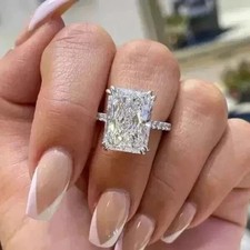 Anello solitario con - , diamanti