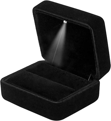 Scatola anello velluto con - scatola,